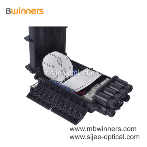 Fermeture optique d'épissure de fibre de type horizontal du noyau 288 4 entrées / sorties